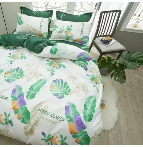 Полуторный комплект постельного белья Green Leaves