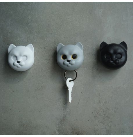 Ключница настенная Neko Cat Qualy (черная)