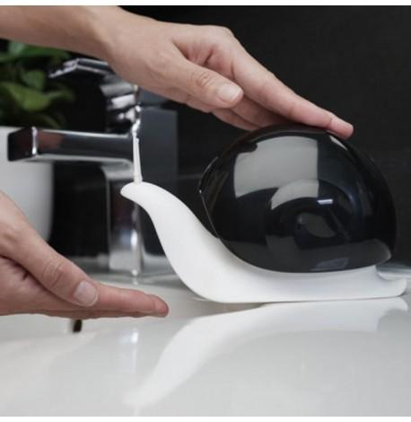 Дозатор для рідкого мила Escar Qualy (білий-чорний)