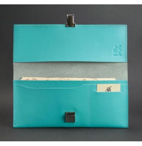 Шкіряний тревел-кейс Journey 2.0 (бірюзовий)