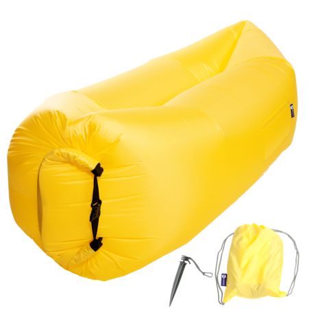 Надувной шезлонг-лежак Oxford (желтый)