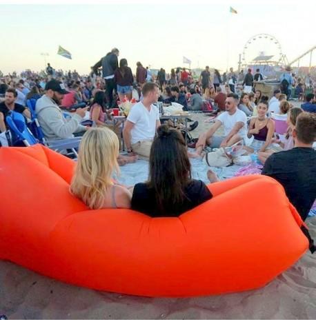 Надувной шезлонг-лежак RipStop (оранжевый)