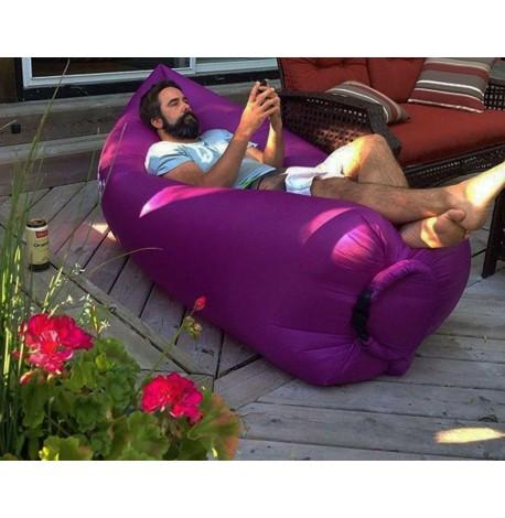 Надувной шезлонг-лежак RipStop (фиолетовый)