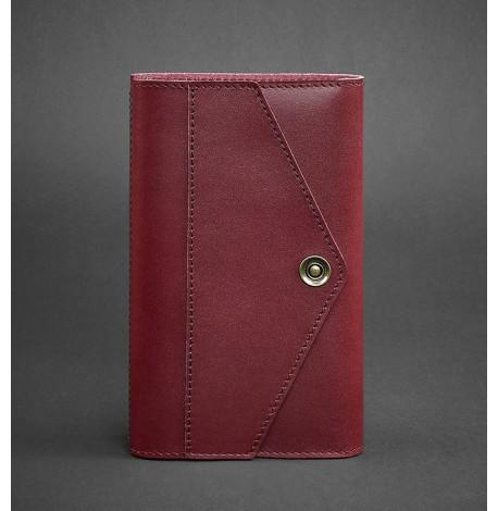 Шкіряний блокнот софт-бук 2.0 (бордовий)