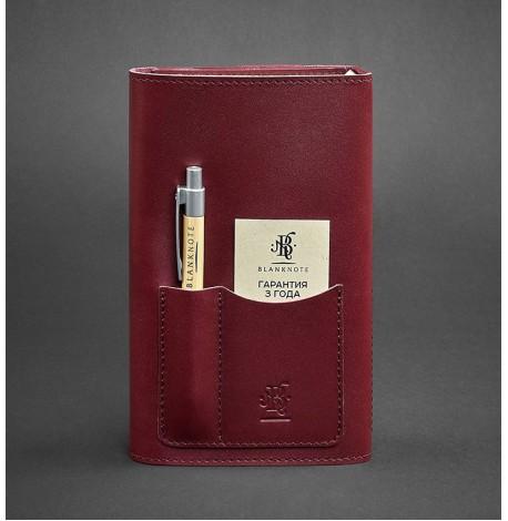 Шкіряний блокнот софт-бук 2.0 (бордовий)