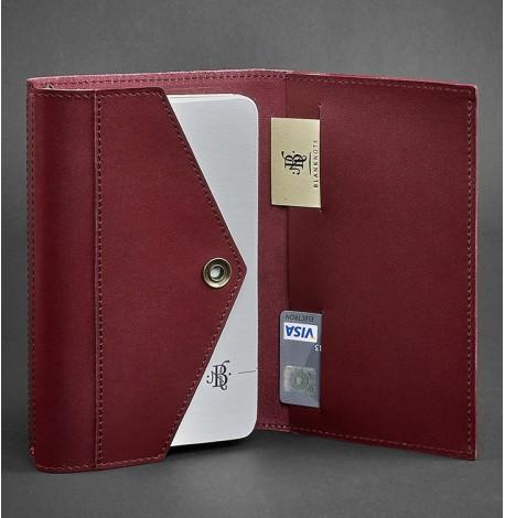 Шкіряний блокнот софт-бук 2.0 (бордовий)