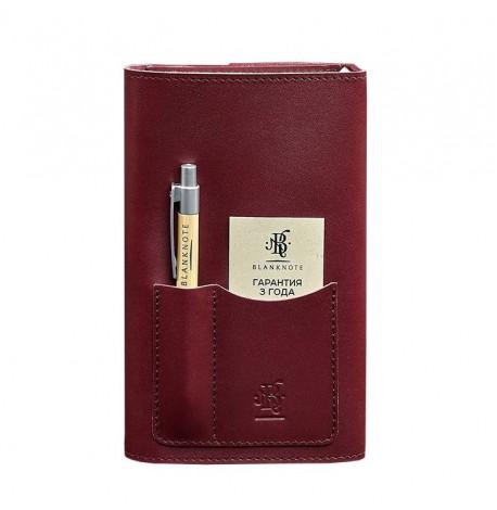 Шкіряний блокнот софт-бук 2.0 (бордовий)