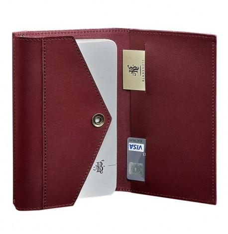 Шкіряний блокнот софт-бук 2.0 (бордовий)