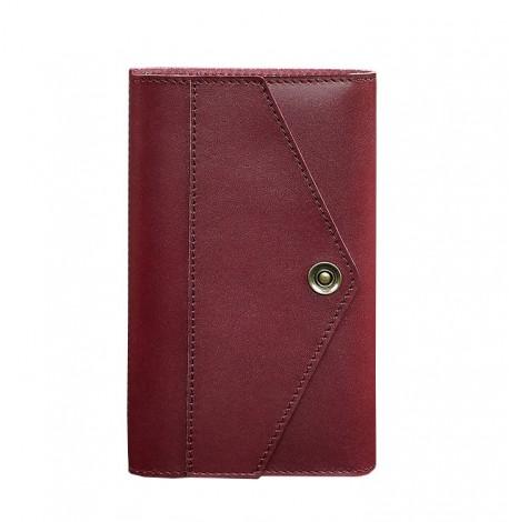 Шкіряний блокнот софт-бук 2.0 (бордовий)