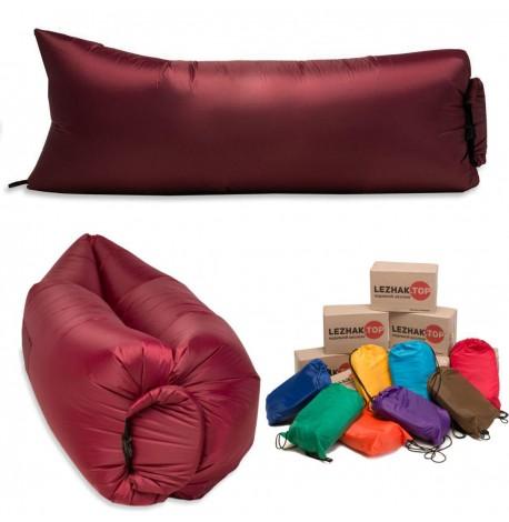 Надувной шезлонг-лежак Light (бордовый)