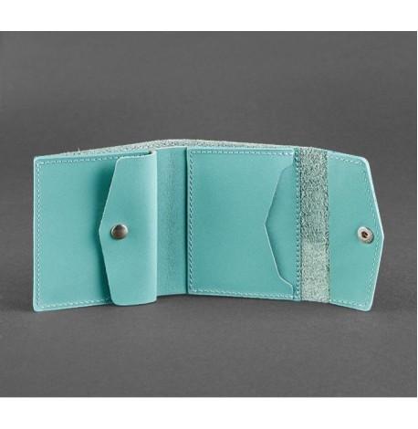 Кошелек женский из натуральной кожи 2.1 (бирюзовый)