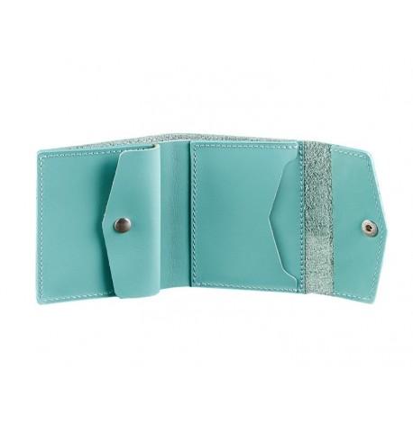 Кошелек женский из натуральной кожи 2.1 (бирюзовый)