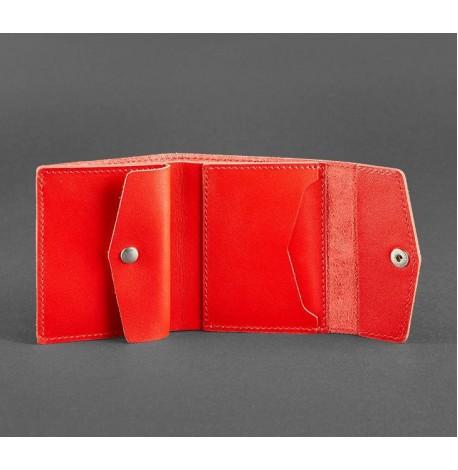 Кошелек женский из натуральной кожи 2.1 (ярко-красный)