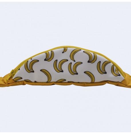 Поясна сумка-бананка жовта з бананами