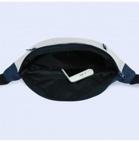 Поясная сумка-бананка серая