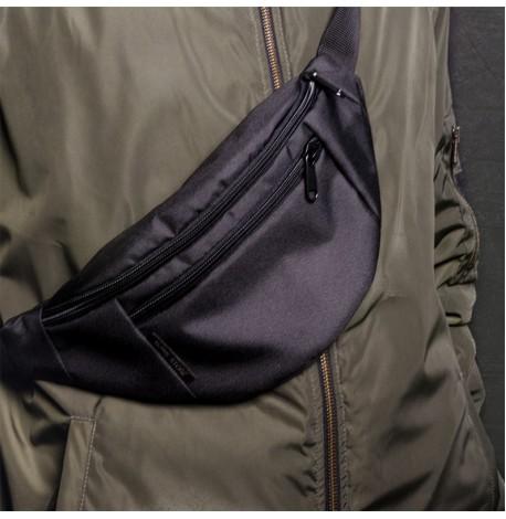 Поясная сумка-бананка черная