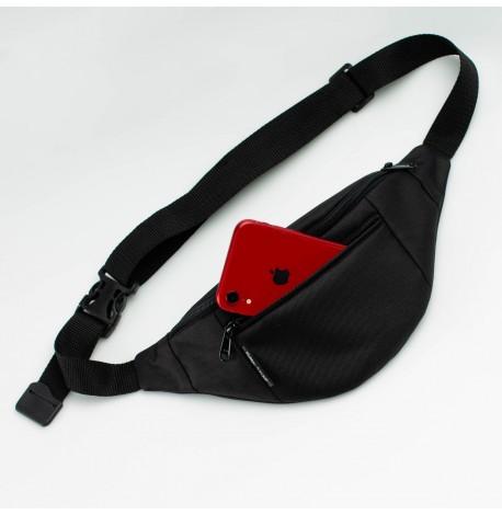 Поясная сумка-бананка черная