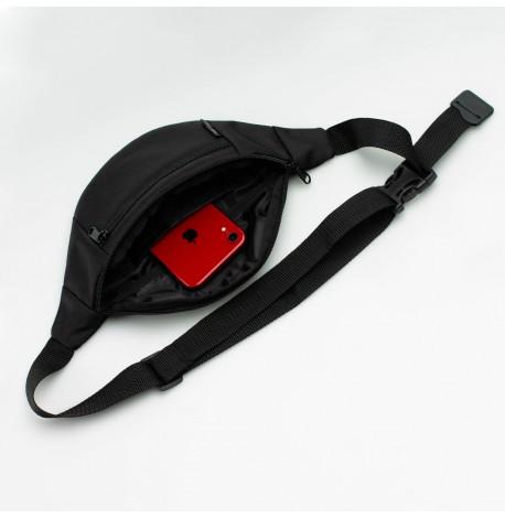 Поясная сумка-бананка черная