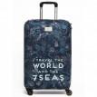 Чехол для чемодана I Travel the World Rocket Design