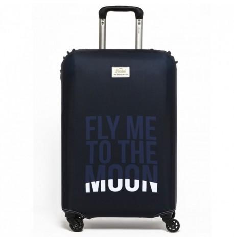 Чохол для валізи Fly Me to the Moon Rocket Design