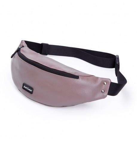 Поясна сумка-бананка коричнева