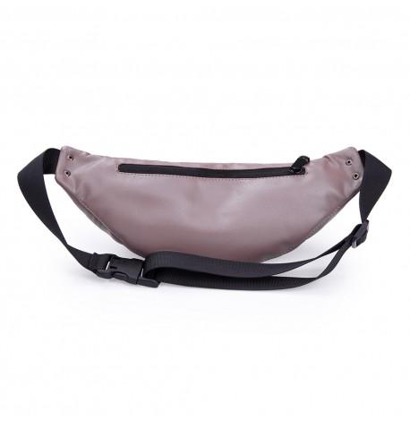 Поясна сумка-бананка коричнева