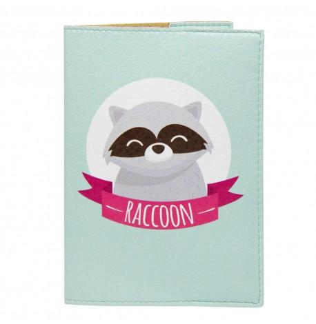 Обложка на паспорт "Енот+лис"