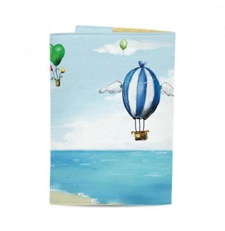 Обкладинка на паспорт "На повітряній кулі"