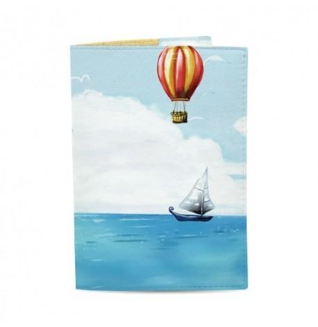 Обкладинка на паспорт "На повітряній кулі"