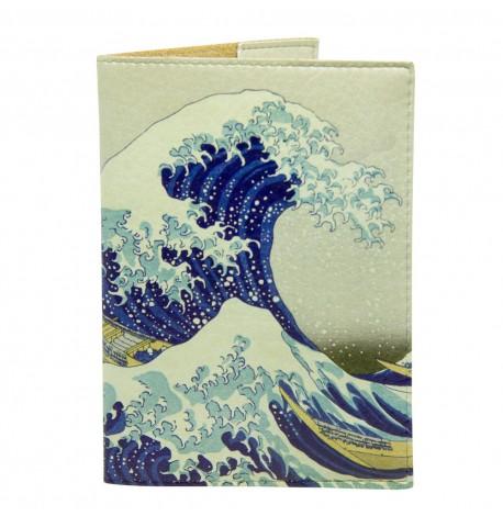 Обложка на паспорт "Японская волна"