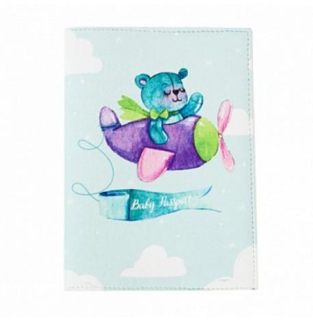 Обложка на паспорт "Детский мишка"