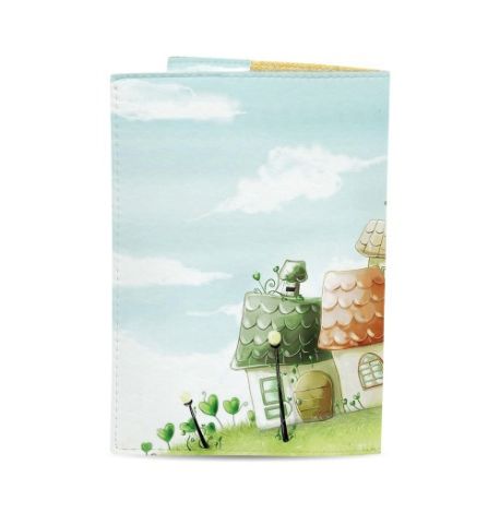 Обкладинка на паспорт "Чарівні будиночки"