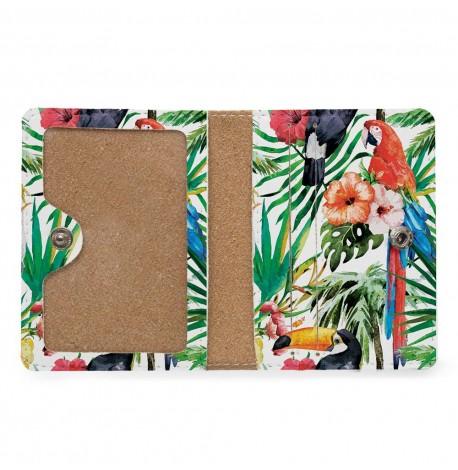 Обкладинка на ID паспорт або права "Тропічні птахи"