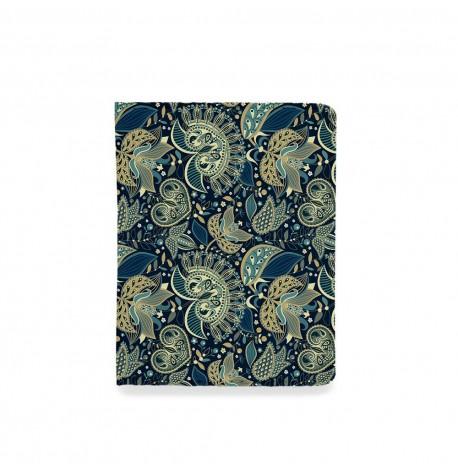 Обложка на ID паспорт или права "Узор синий"