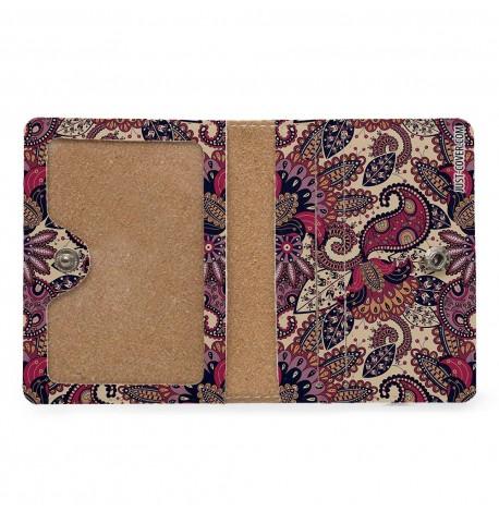 Обложка на ID паспорт или права "Узор фиолетовый"