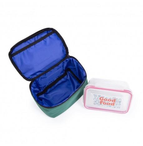 Термосумка "Ланч бег Do not touch my lunch" mini (зелена)