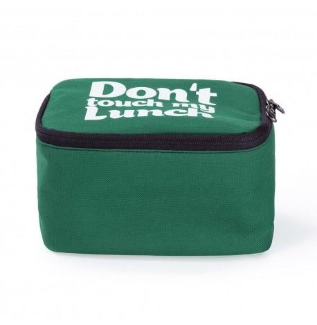 Термосумка "Ланч бег Do not touch my lunch" mini (зелена)