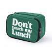 Термосумка "Ланч бег Do not touch my lunch" mini (зелена)