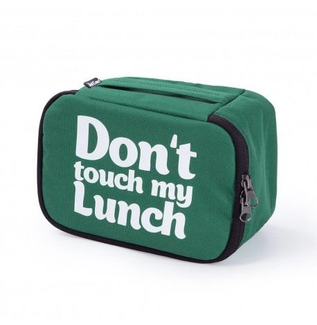 Термосумка "Ланч бег Do not touch my lunch" mini (зелена)