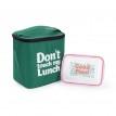 Термосумка "Ланч бэг Don't touch my lunch" maxi (зеленая)