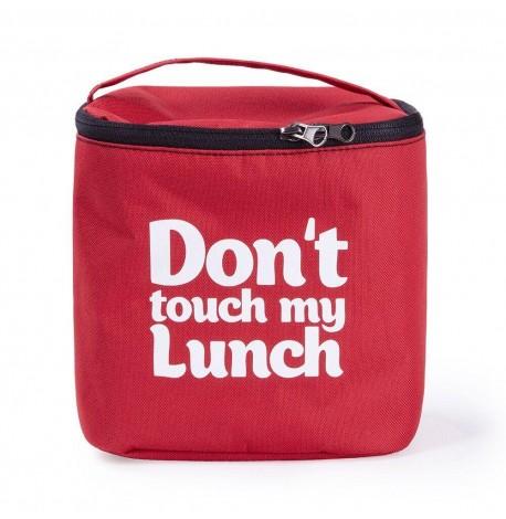 Термосумка "Ланч бэг Don't touch my lunch" maxi (красная)