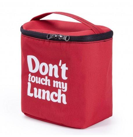 Термосумка "Ланч бэг Don't touch my lunch" maxi (красная)