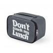 Термосумка "Ланч бэг Don't touch my lunch" mini (серая)