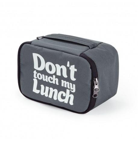 Термосумка "Ланч бэг Don't touch my lunch" mini (серая)