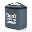 Термосумка "Ланч бег Do not touch my lunch" maxi (сіра)