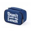 Термосумка "Ланч бэг Don't touch my lunch" mini (синяя)