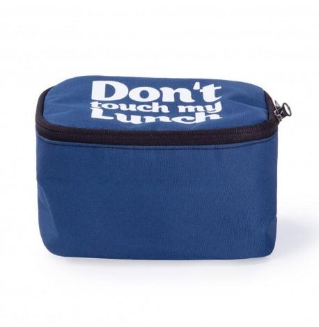 Термосумка "Ланч бэг Don't touch my lunch" mini (синяя)