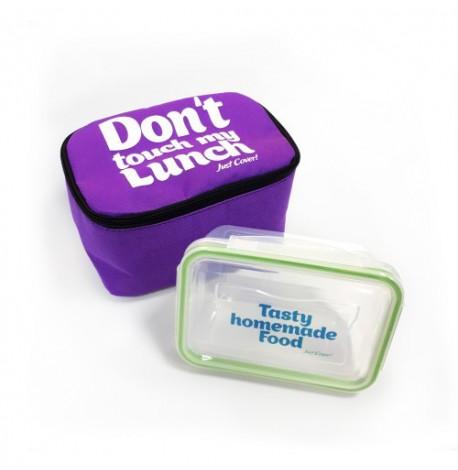 Термосумка "Ланч бэг Don't touch my lunch" mini (фиолетовая)
