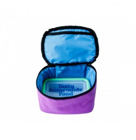 Термосумка "Ланч бэг Don't touch my lunch" mini (фиолетовая)