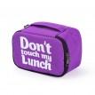 Термосумка "Ланч бэг Don't touch my lunch" mini (фиолетовая)